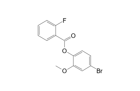2-Fluorobenzoic acid, 2-methoxy-4-bromophenyl ester