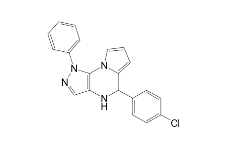 1-Phenyl-5-(4-chlorophenyl)-4,5-dihydro-1H-pyrazolo[4,3-e]pyrrolo[1,2-a]-pyrazine