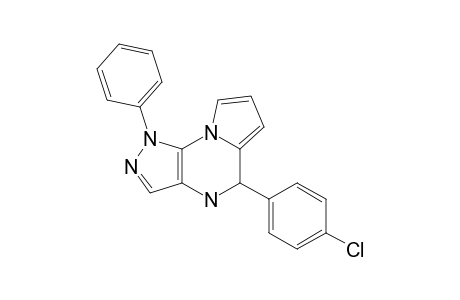 1-Phenyl-5-(4-chlorophenyl)-4,5-dihydro-1H-pyrazolo[4,3-e]pyrrolo[1,2-a]-pyrazine