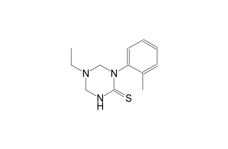 5-ethyl-1-(2-methylphenyl)tetrahydro-1,3,5-triazine-2(1H)-thione