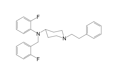 N-(2-Fluorophenyl)-N-(2-fluorobenzyl)-1-(2-phenylethyl)piperidin-4-amine