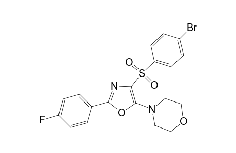 4-{4-[(4-bromobenzene)sulfonyl]-2-(4-fluorophenyl)-1,3-oxazol-5-yl}morpholine