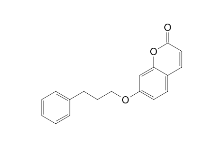 2H-1-Benzopyran-2-one, 7-(3-phenylpropoxy)-