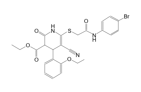 3-pyridinecarboxylic acid, 6-[[2-[(4-bromophenyl)amino]-2-oxoethyl]thio]-5-cyano-4-(2-ethoxyphenyl)-1,2,3,4-tetrahydro-2-oxo-, ethyl ester