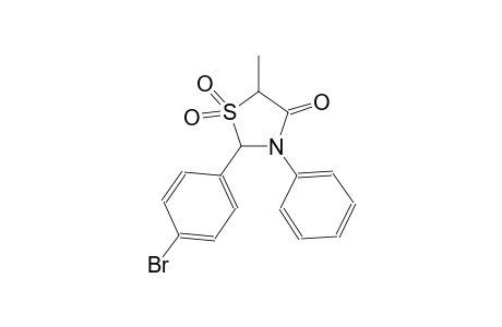 2-(4-bromophenyl)-5-methyl-3-phenyl-1,3-thiazolidin-4-one 1,1-dioxide