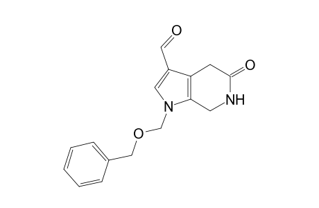 1-Benzyloxymethyl-3-formyl-tetrahydropyrrolo[2,3-c]pyridin-5-one