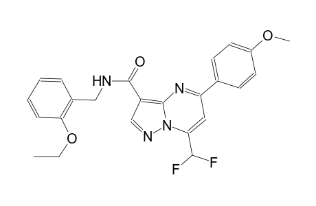 7-(difluoromethyl)-N-(2-ethoxybenzyl)-5-(4-methoxyphenyl)pyrazolo[1,5-a]pyrimidine-3-carboxamide