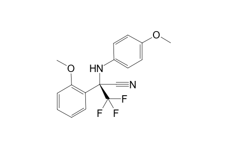 (S)-3,3,3-Trifluoro-2-(2-methoxyphenyl)-2-((4-methoxyphenyl)amino)propanenitrile
