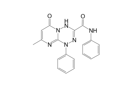 8-Methyl-6-oxo-N,1-diphenyl-4,6-dihydro-1H-pyrimido[1,2-b][1,2,4,5]tetrazine-3-carboxamide
