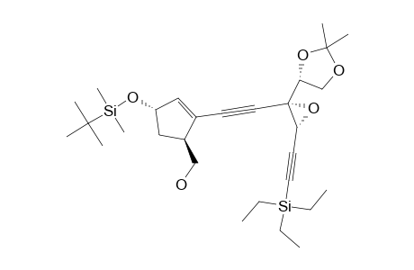 [(1S,4S)-4-(tert-butyl-dimethylsilyl)oxy-2-[2-[(2S,3R)-2-[(4R)-2,2-dimethyl-1,3-dioxolan-4-yl]-3-(2-triethylsilylethynyl)oxiran-2-yl]ethynyl]-1-cyclopent-2-enyl]methanol