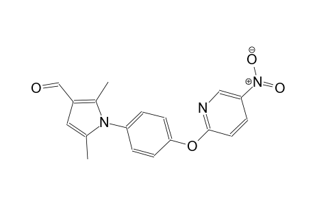 2,5-dimethyl-1-{4-[(5-nitro-2-pyridinyl)oxy]phenyl}-1H-pyrrole-3-carbaldehyde
