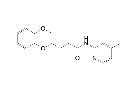 1,4-benzodioxin-2-propanamide, 2,3-dihydro-N-(4-methyl-2-pyridinyl)-