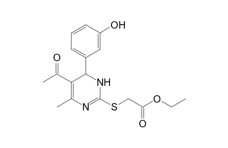 Ethyl {[5-acetyl-6-(3-hydroxyphenyl)-4-methyl-1,6-dihydropyrimidin-2-yl]thio}acetate