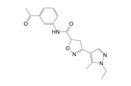 5-isoxazolecarboxamide, N-(3-acetylphenyl)-3-(1-ethyl-5-methyl-1H-pyrazol-4-yl)-4,5-dihydro-