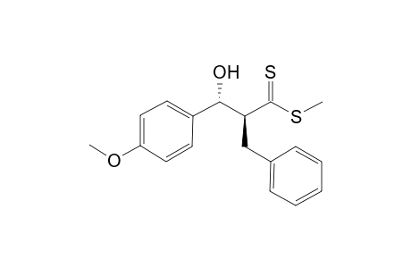 (2S,3R)-2-Benzyl-3-hydroxy-3-(4-methoxy-phenyl)-dithiopropionic acid methyl ester