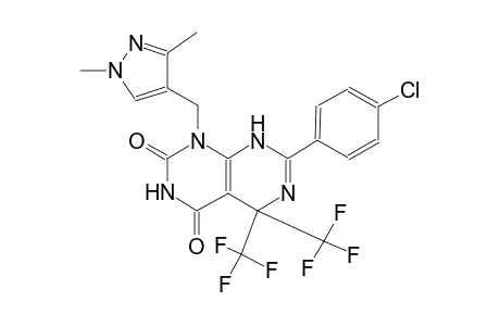 7-(4-chlorophenyl)-1-[(1,3-dimethyl-1H-pyrazol-4-yl)methyl]-5,5-bis(trifluoromethyl)-5,8-dihydropyrimido[4,5-d]pyrimidine-2,4(1H,3H)-dione