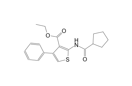 ethyl 2-[(cyclopentylcarbonyl)amino]-4-phenyl-3-thiophenecarboxylate