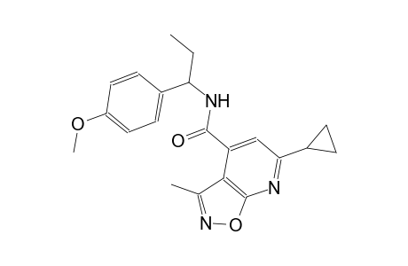 isoxazolo[5,4-b]pyridine-4-carboxamide, 6-cyclopropyl-N-[1-(4-methoxyphenyl)propyl]-3-methyl-