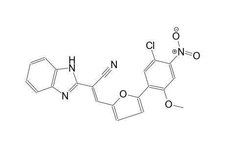 1H-benzimidazole-2-acetonitrile, alpha-[[5-(5-chloro-2-methoxy-4-nitrophenyl)-2-furanyl]methylene]-