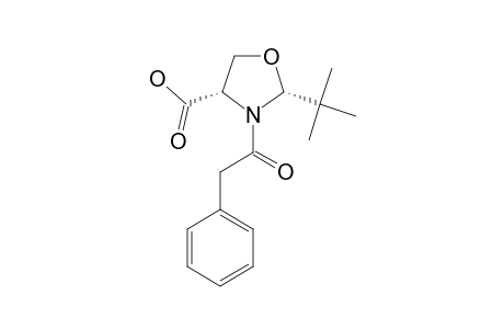 (2R,4S)-2-TERT.-BUTYL-3-PHENYLACETYL-4-CARBOXY-1,3-OXAZOLIDINE
