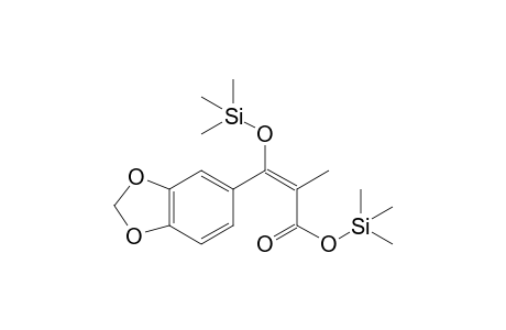 cis-3-(3',4'-(Methylenedioxy)phenyl)-2-methyl-glycidic acid 2TMS