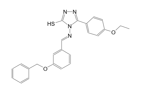 4-({(E)-[3-(benzyloxy)phenyl]methylidene}amino)-5-(4-ethoxyphenyl)-4H-1,2,4-triazole-3-thiol