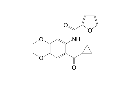 2-furancarboxamide, N-[2-(cyclopropylcarbonyl)-4,5-dimethoxyphenyl]-