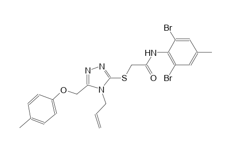 2-({4-allyl-5-[(4-methylphenoxy)methyl]-4H-1,2,4-triazol-3-yl}sulfanyl)-N-(2,6-dibromo-4-methylphenyl)acetamide
