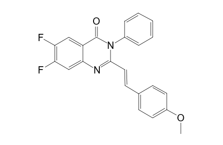 6,7-Difluoro-2-[(E)-2-(4-methoxy-phenyl)-vinyl]-3-phenyl-3H-quinazolin-4-one