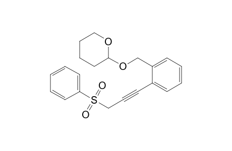 2-Tetrahydropyranyloxymethyl-1-(3-phenylsulfonylpropynyl)benzene