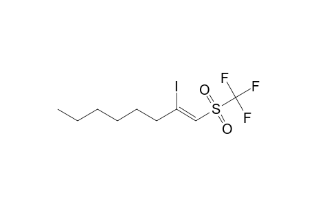 (Z)-2-Iodo-1-[(trifluoromethyl)sulfonyl]oct-1-ene