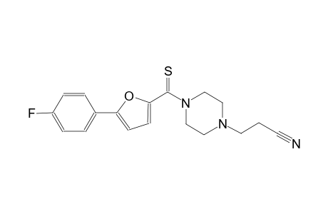 3-(4-{[5-(4-fluorophenyl)-2-furyl]carbothioyl}-1-piperazinyl)propanenitrile