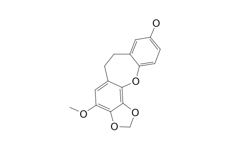 BULBOPHYLOL_B;2-METHOXY-3,4-METHYLENEDIOXY-8-HYDROXY-10,11-DIHYDROBENZ-[B.F]-OXEPIN