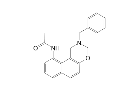 Acetamide, N-[2,3-dihydro-2-(phenylmethyl)-1H-naphtho[1,2-e][1,3]oxazin-10-yl]-