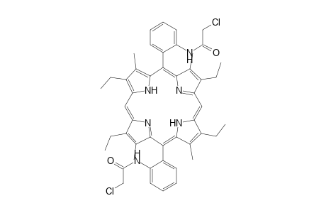 5,15-Bis(o-chloroacetamidophenyl)-2,8,12,18-tetraethyl-3,7,13,17-tetramethylporphyrin