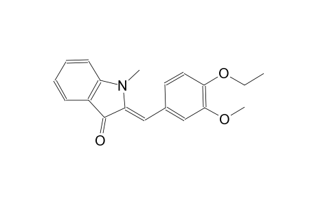 (2Z)-2-(4-ethoxy-3-methoxybenzylidene)-1-methyl-1,2-dihydro-3H-indol-3-one