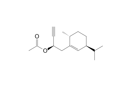 (R)-1-((3S,6R)-3-Isopropyl-6-methylcyclohex-1-enyl)but-3-yn-2-yl acetate
