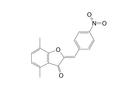 (2Z)-4,7-dimethyl-2-(4-nitrobenzylidene)benzofuran-3-one