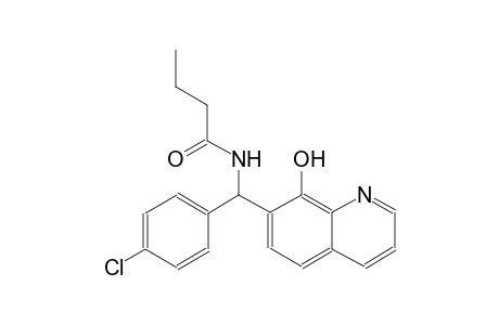 butanamide, N-[(4-chlorophenyl)(8-hydroxy-7-quinolinyl)methyl]-