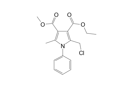 3-Ethyl 4-methyl 2-(chloromethyl)-5-methyl-1-phenyl-1H-pyrrole-3,4-dicarboxylate