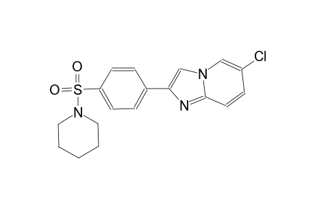 6-chloro-2-[4-(1-piperidinylsulfonyl)phenyl]imidazo[1,2-a]pyridine