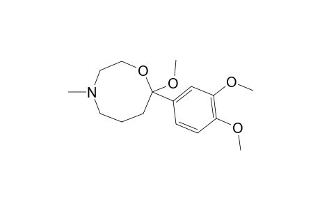 8-METHOXY-4-METHYL-8-(3,4-DIMETHOXYPHENYL)-3,4,5,6,7,8-HEXAHYDRO-2H-1,4-OXACINE