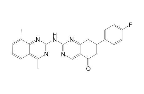 2-[(4,8-dimethyl-2-quinazolinyl)amino]-7-(4-fluorophenyl)-7,8-dihydro-5(6H)-quinazolinone