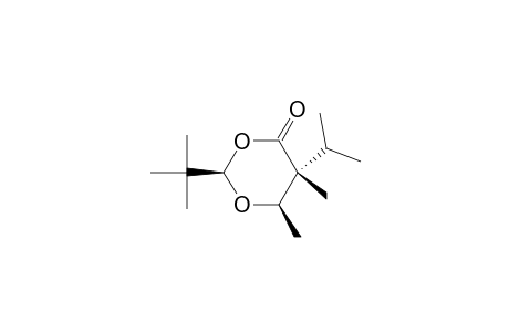 (2R,5R,6R)-2-t-butyl-5-isopropyl-5,6-dimethyl-1,3-dioxan-4-one