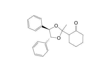 (4R)-trans-2-methyl-2-(2-oxohexyl)-4,5-diphenyl-1,3-dioxolane