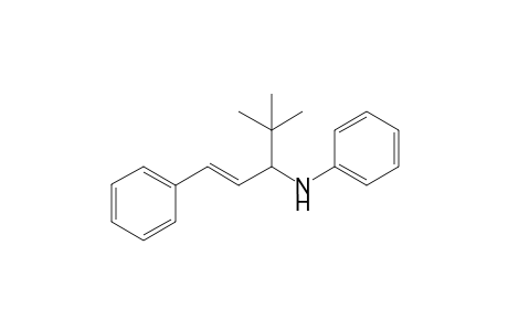 N-Phenyl-N-(1-cinnamayl-2,2-dimethylpropyl)amine