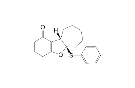 9a-Phenylsulfanyl-1,2,3,4b,5,6,7,8,9a-decahydro-10-oxabenzo[a]azulen-4-one