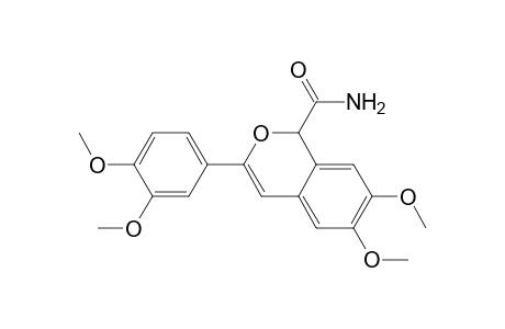 1H-2-Benzopyran-1-carboxamide, 3-(3,4-dimethoxyphenyl)-6,7-dimethoxy-, (.+-.)-
