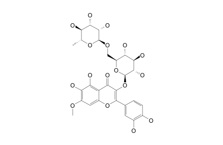 6-HYDROXY-7-METHOXYQUERCETIN-3-O-ALPHA-L-RHAMNOPYRANOSYL-(1->6)-BETA-D-GLUCOPYRANOSIDE