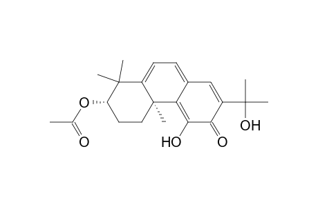 3(4bH)-Phenanthrenone, 7-(acetyloxy)-5,6,7,8-tetrahydro-4-hydroxy-2-(1-hydroxy-1-methylethyl)-4b,8,8-trimethyl-, (4bS-cis)-